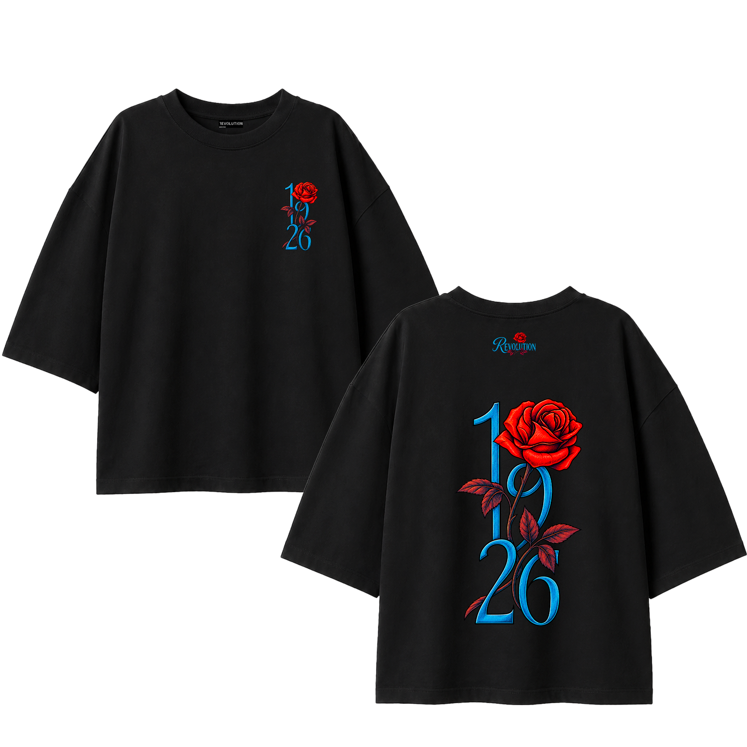 T-SHIRT SUPER OVER SIZE 1926 ROSA ROSSA