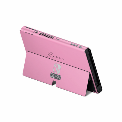 SKIN NINTENDO SWITCH OLED ROSA OPACO