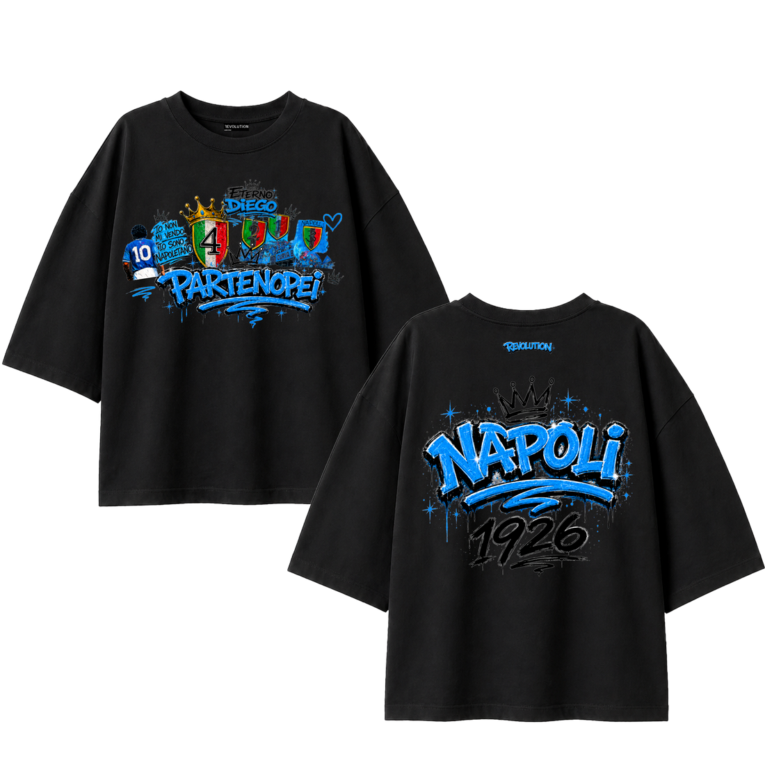 T-SHIRT SUPER OVER SIZE REVOLUTION NAPOLI ART