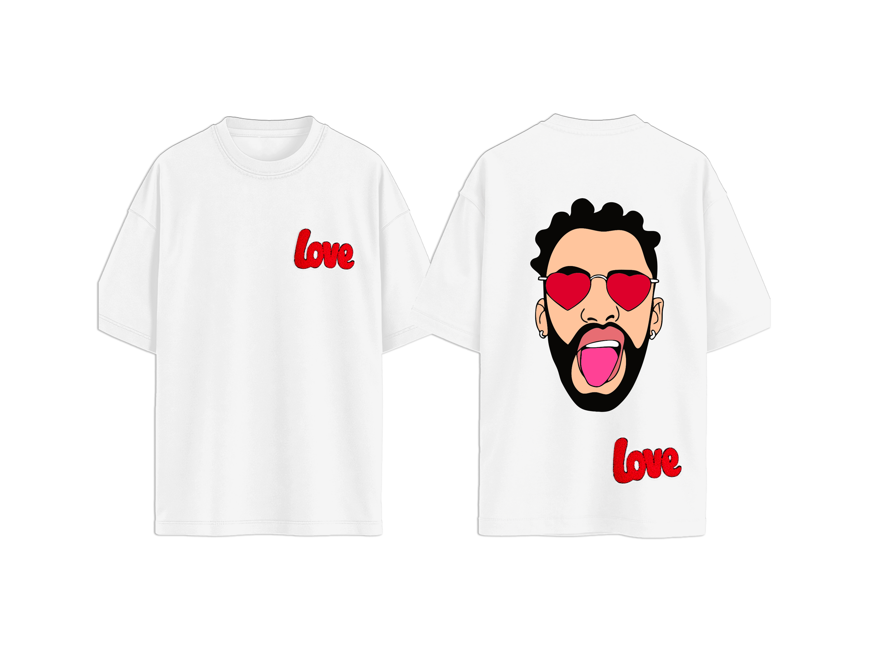 T-SHIRT  BAD BUNNY LOVE