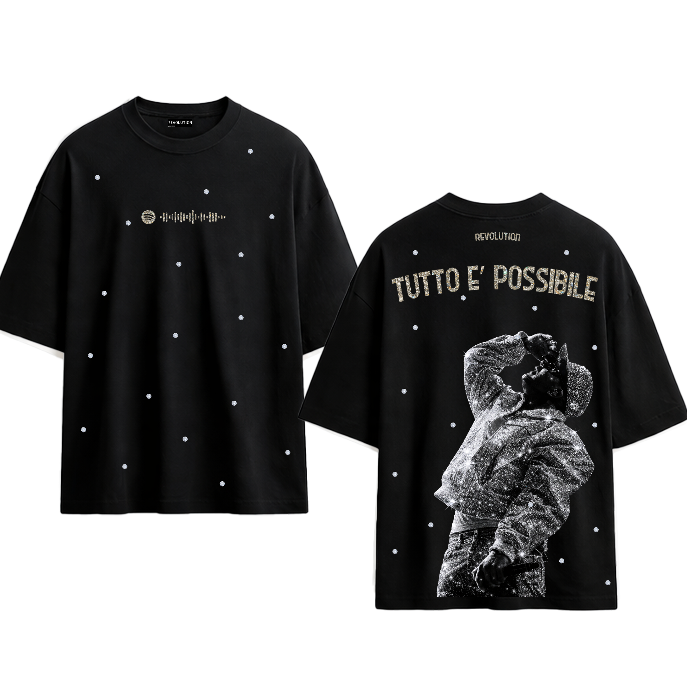 T-SHIRT OVER SIZE REVOLUTION TUTTO E&