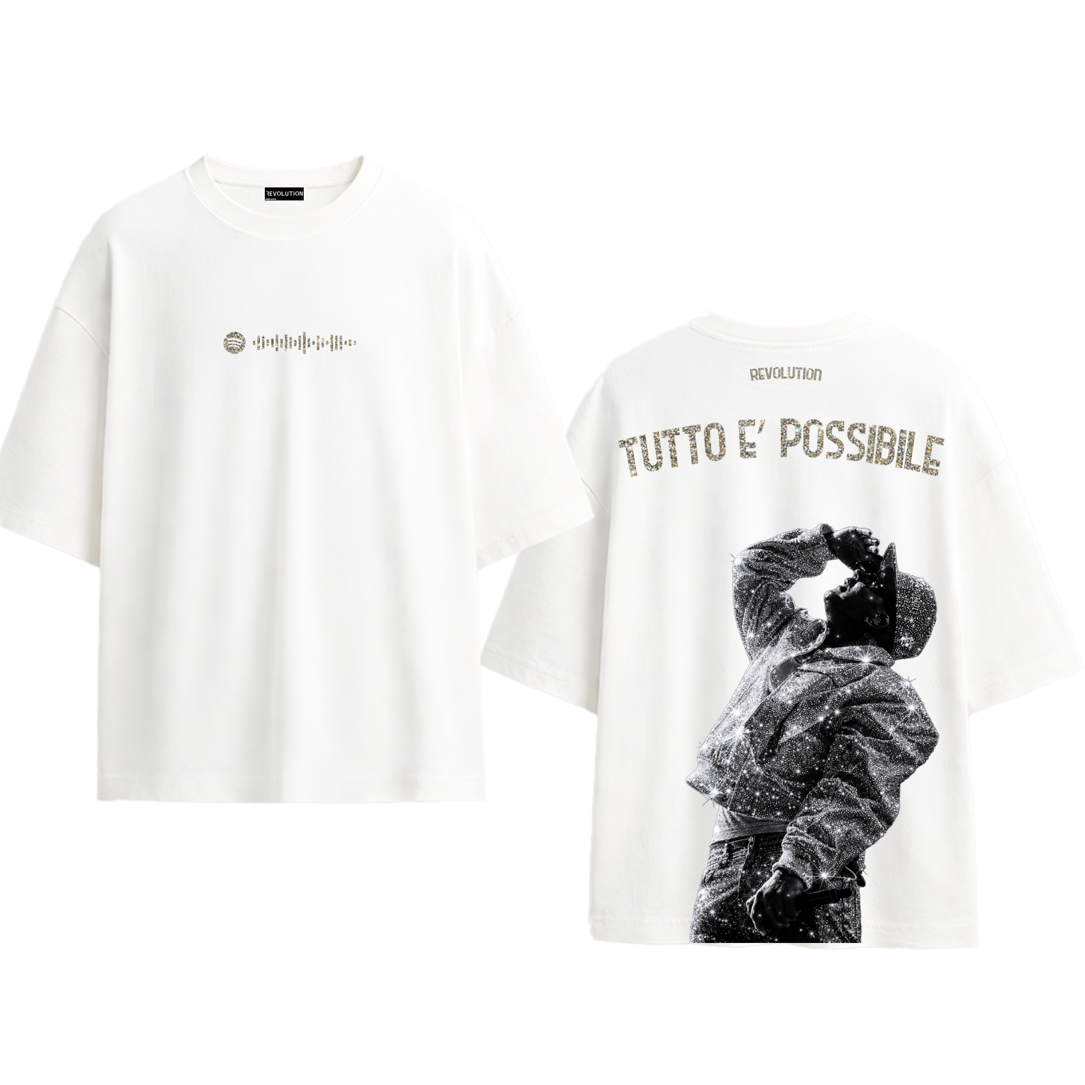 T-SHIRT OVER SIZE REVOLUTION TUTTO E&