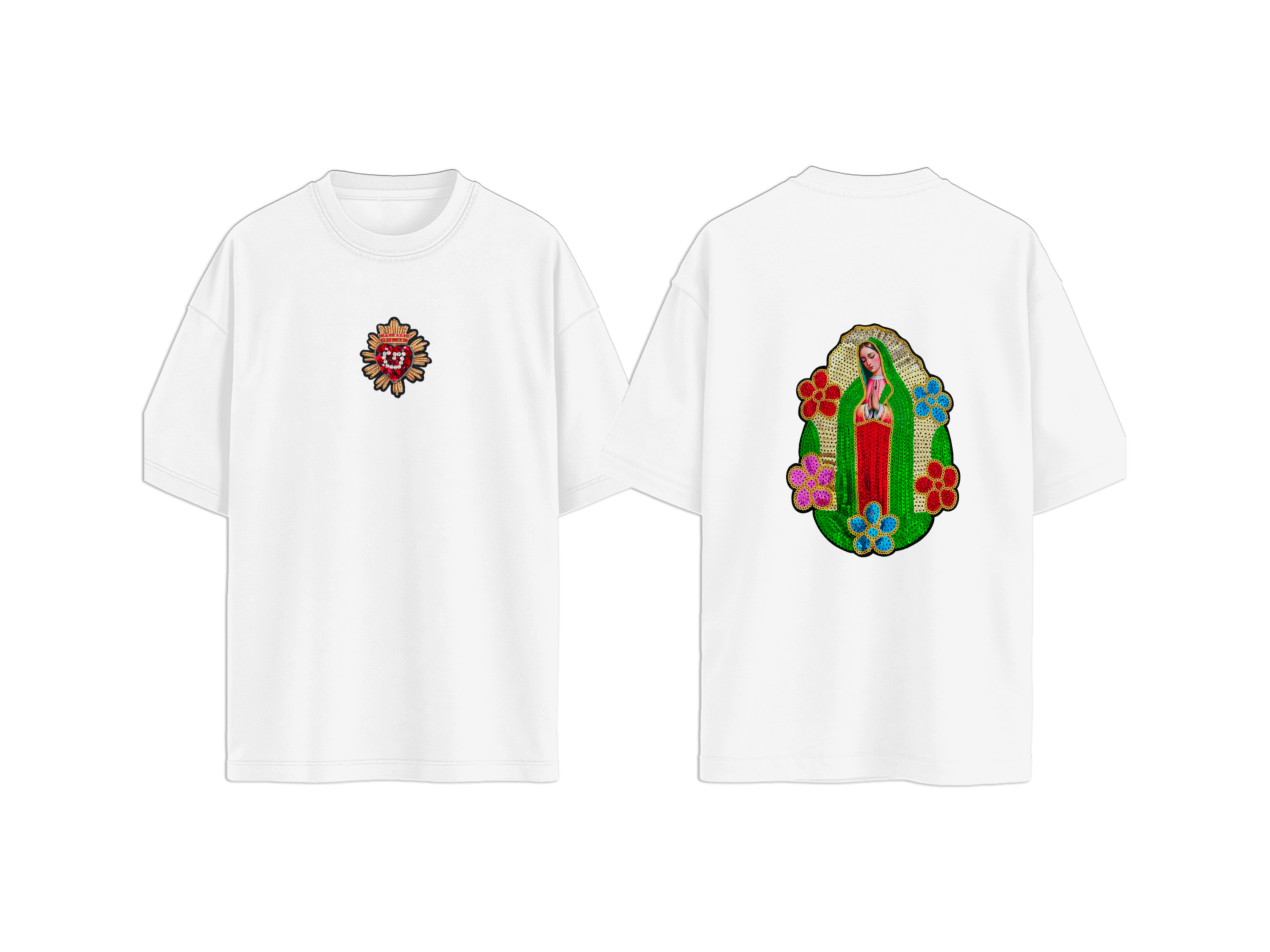 T-SHIRT  PATCH MADONNA GUADALUPE