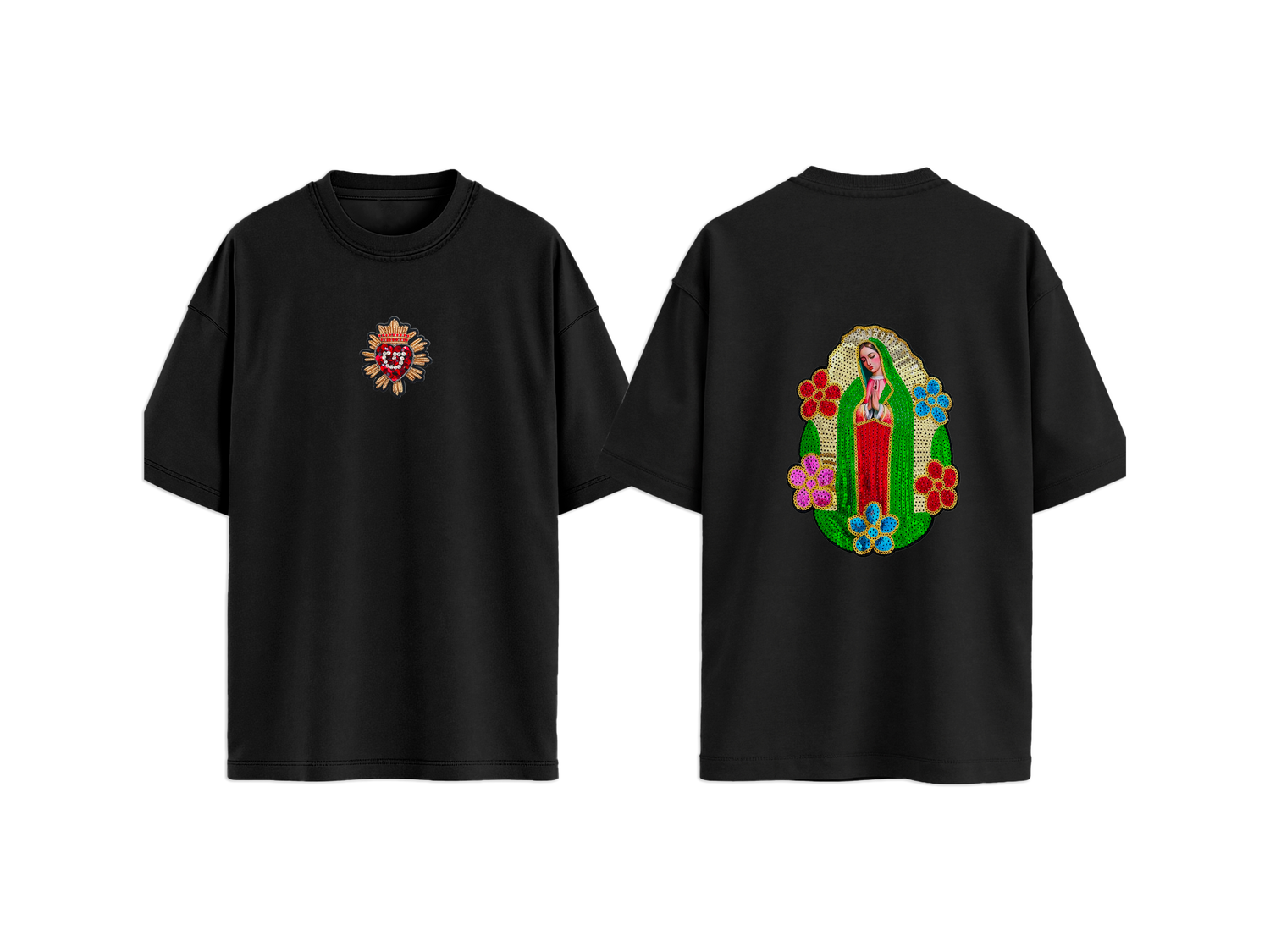 T-SHIRT  PATCH MADONNA GUADALUPE