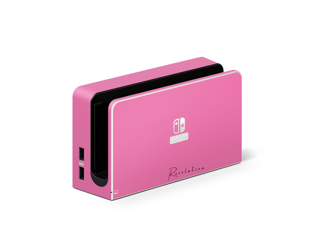 SKIN NINTENDO SWITCH OLED ROSA LUCIDO