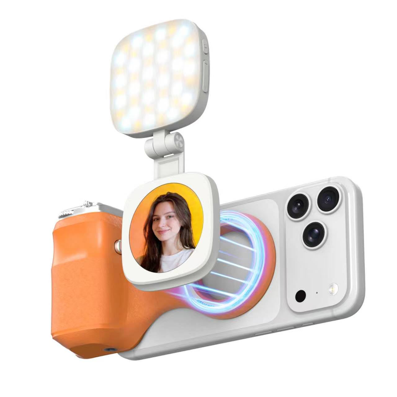 CAMERA GRIP+LUCE ARANCIO