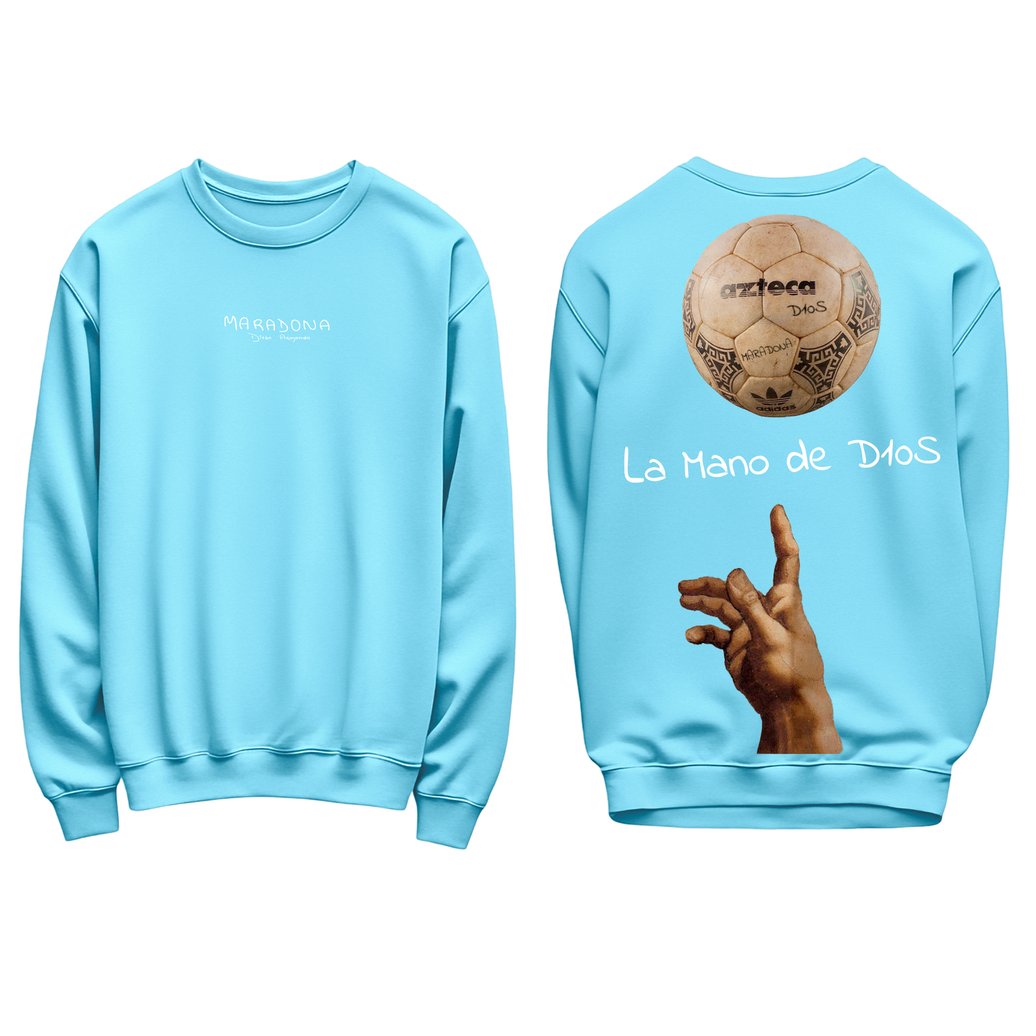 FELPA REGOLARE LA MANO DE D10S