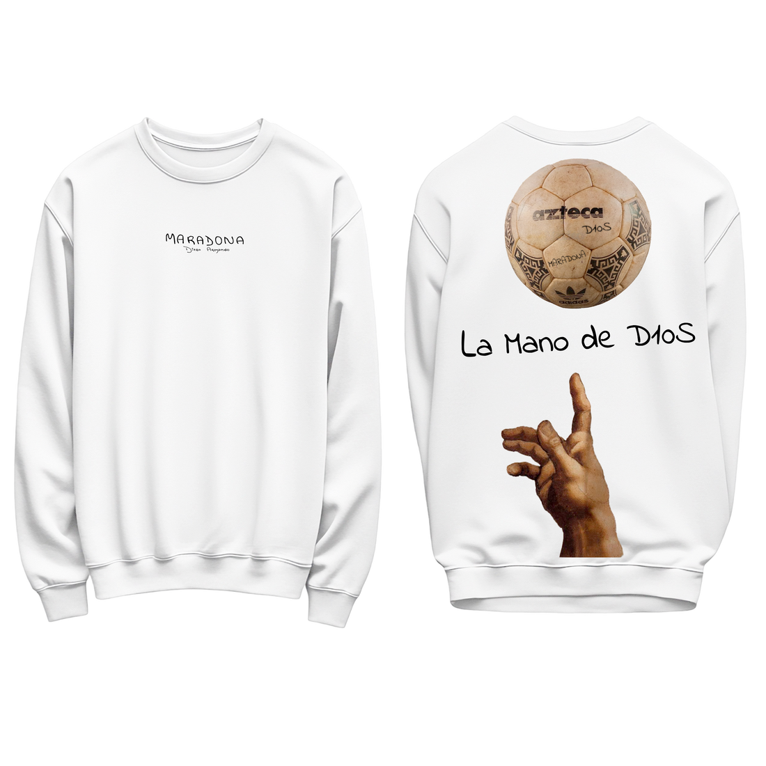 FELPA REGOLARE LA MANO DE D10S