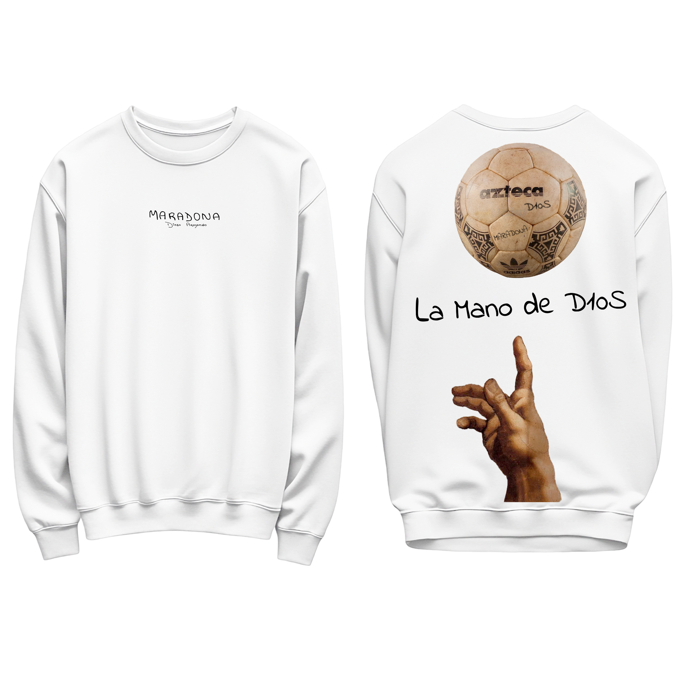 FELPA REGOLARE LA MANO DE D10S