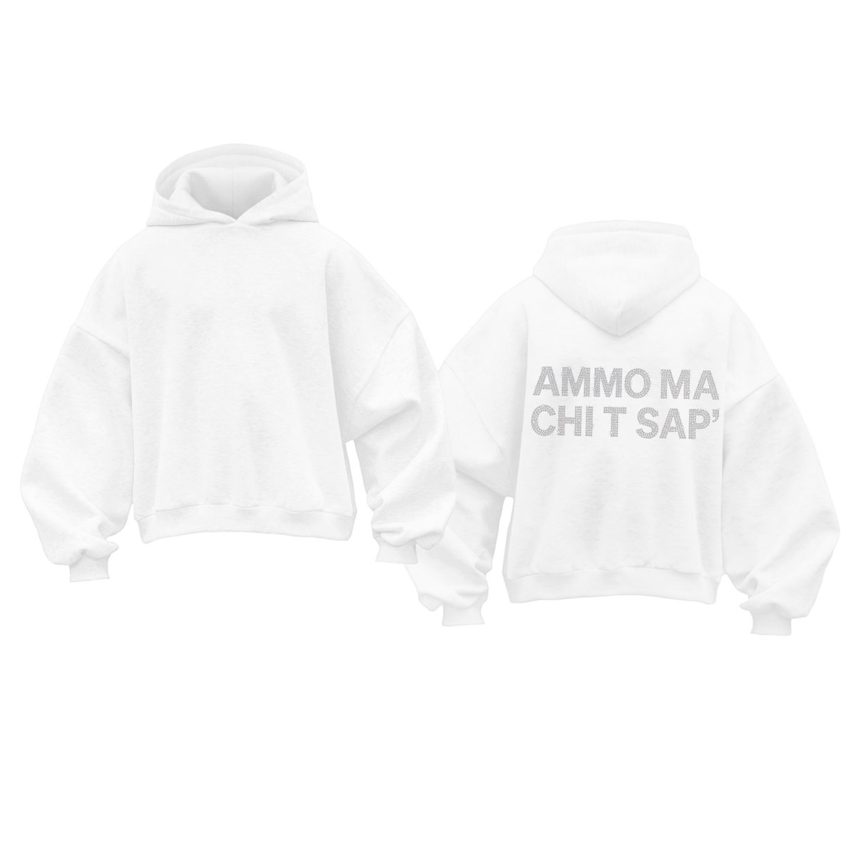 FELPA CROP AMMO MA CHI T SAP STRASS