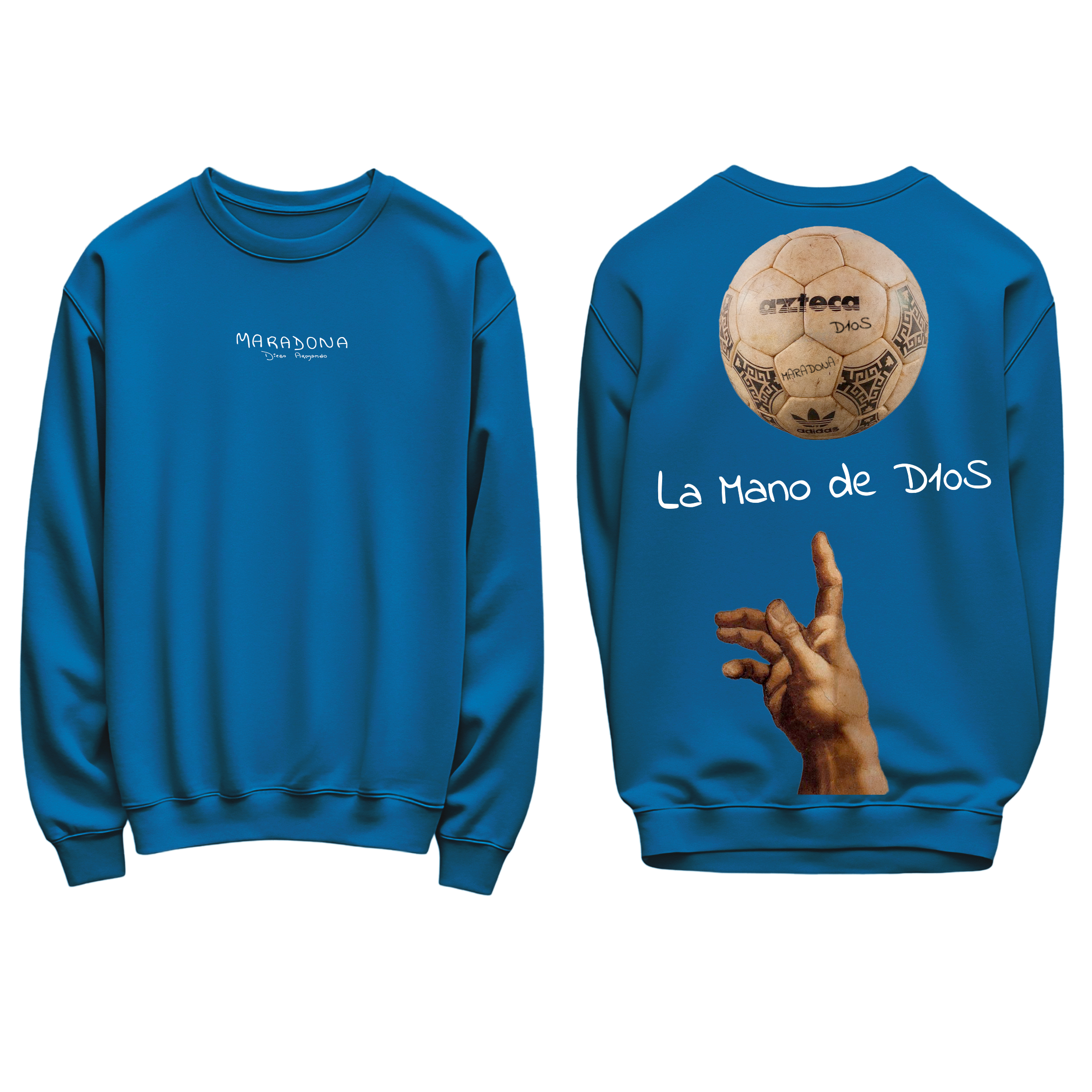 FELPA REGOLARE LA MANO DE D10S