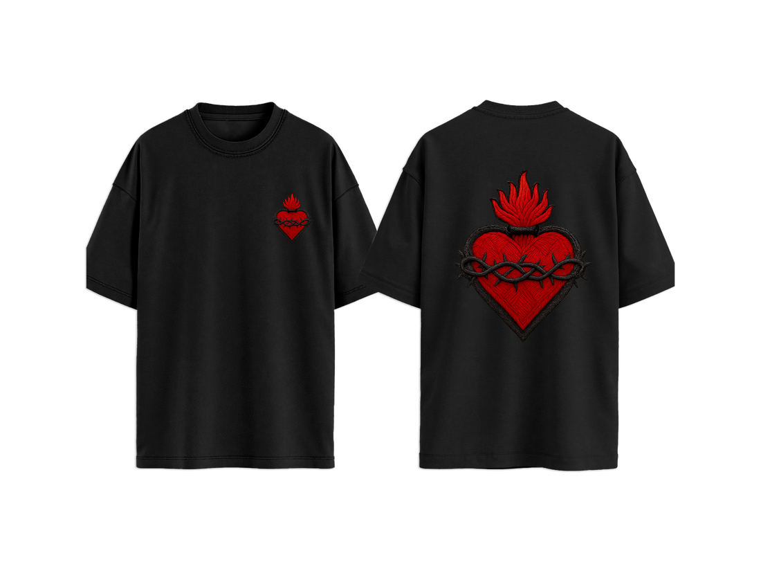 T-SHIRT  CUORE SACRO