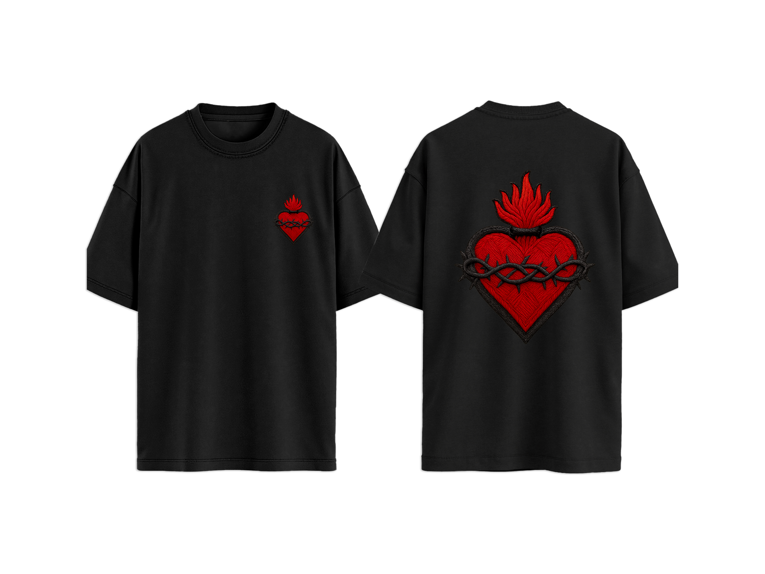 T-SHIRT  CUORE SACRO