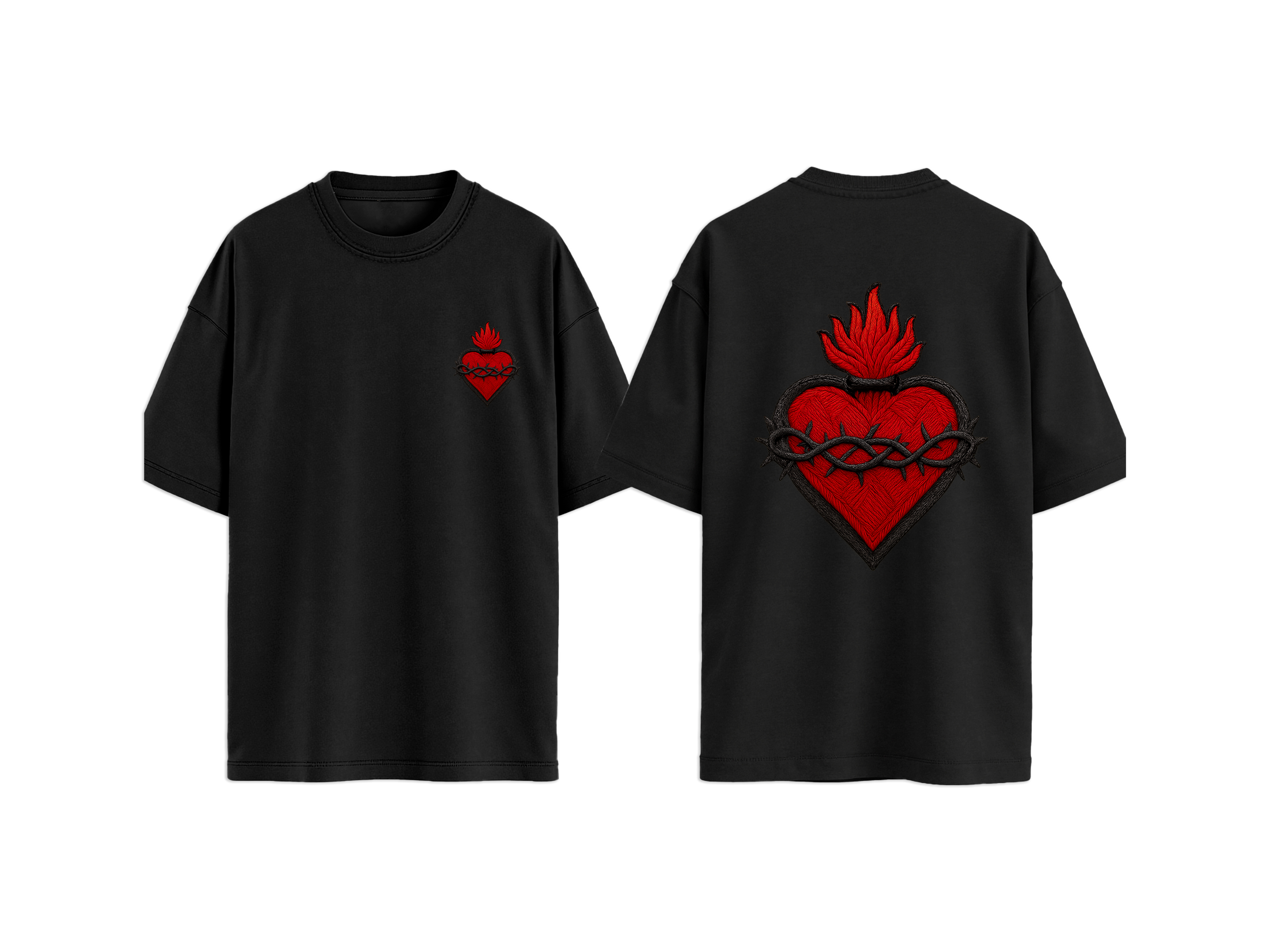 T-SHIRT  CUORE SACRO