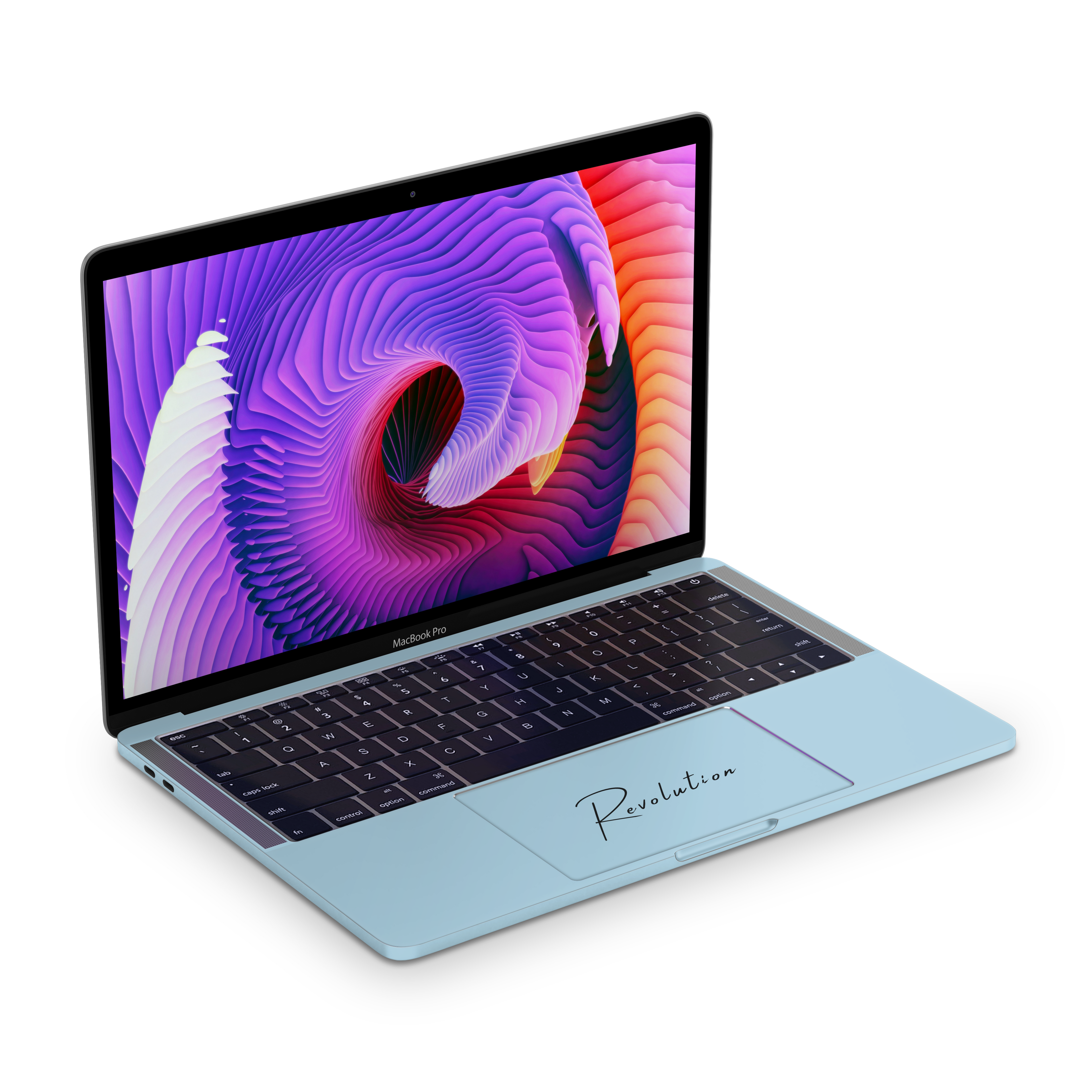 SKIN COMPUTER AZZURRO LUCIDO