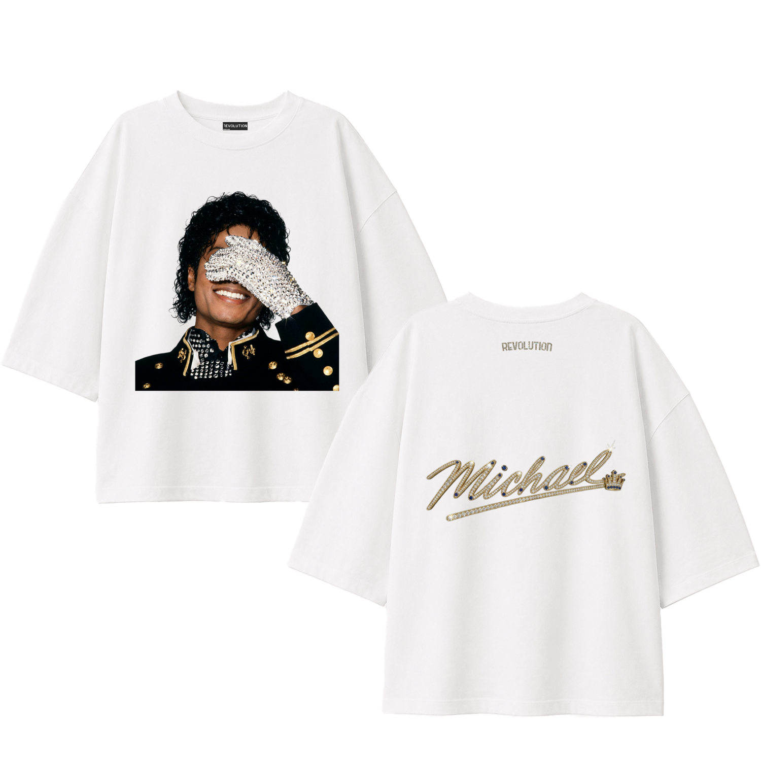 T-SHIRT SUPER OVER SIZE REVOLUTION  MICHAEL JACKSON