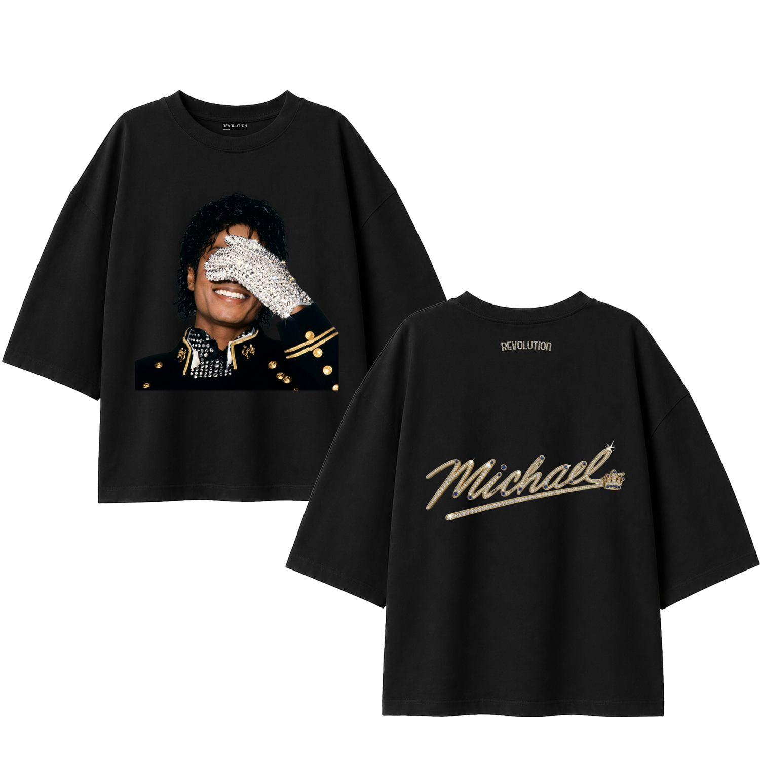 T-SHIRT SUPER OVER SIZE REVOLUTION  MICHAEL JACKSON