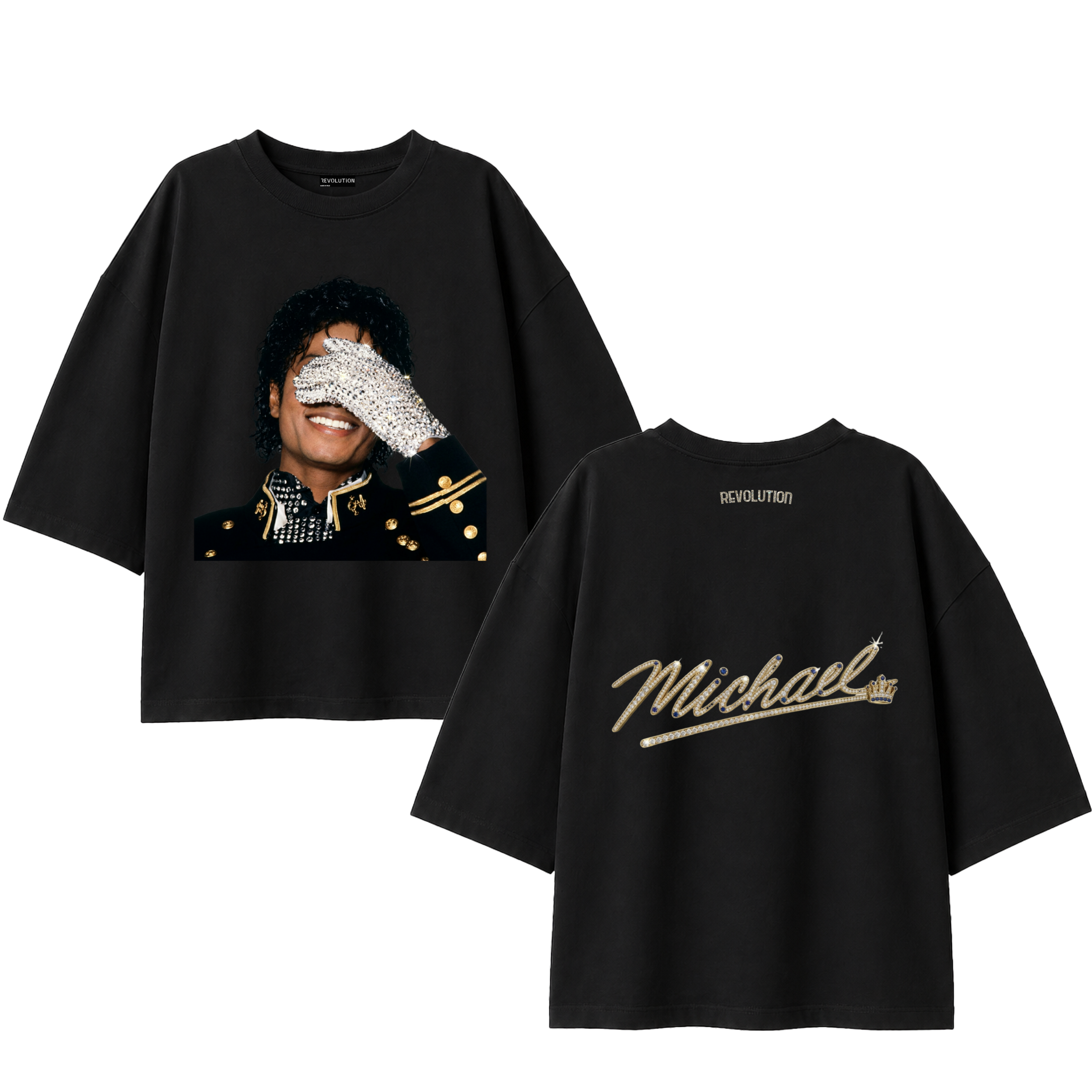 T-SHIRT SUPER OVER SIZE REVOLUTION  MICHAEL JACKSON