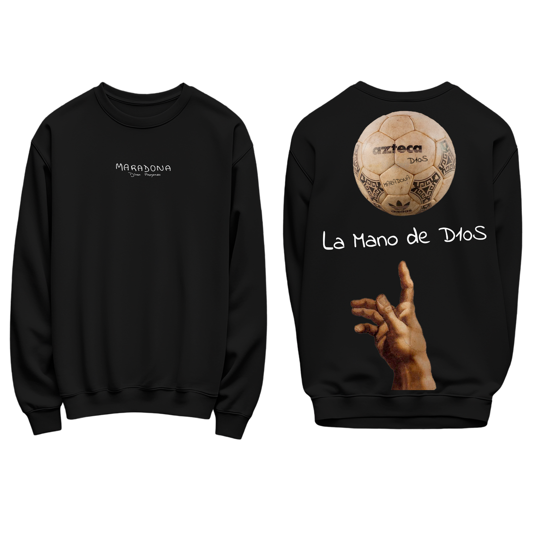 FELPA REGOLARE LA MANO DE D10S