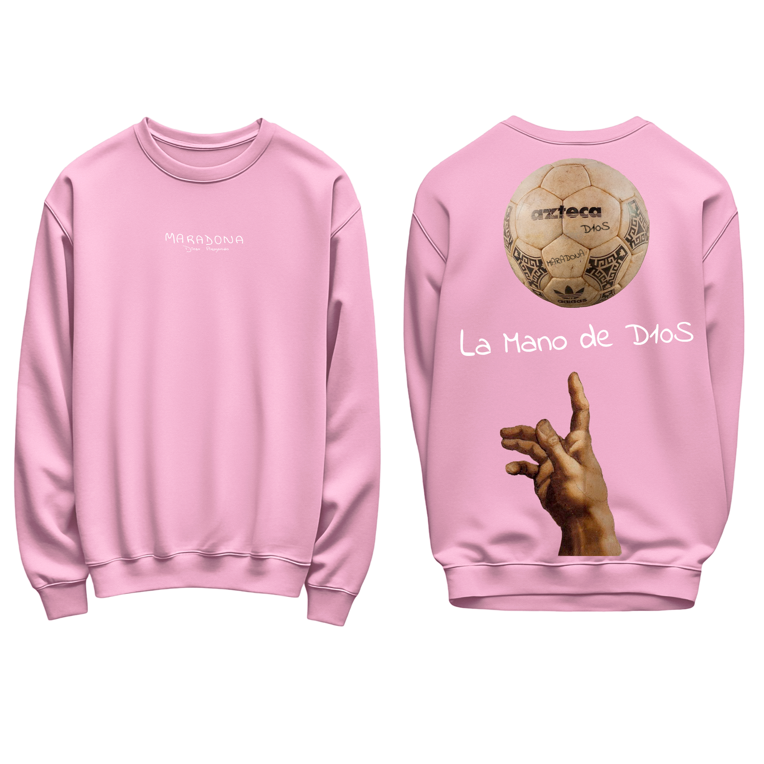 FELPA REGOLARE LA MANO DE D10S